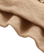 ⁦Verdusa Women's Long Sleeve Drop Shoulder Drawstring Crop Hoodie Sweatshirt Khaki XL, Khaki, X-Large⁩ - الصورة ⁦4⁩