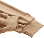 ⁦Verdusa Women's Long Sleeve Drop Shoulder Drawstring Crop Hoodie Sweatshirt Khaki XL, Khaki, X-Large⁩ - الصورة ⁦5⁩