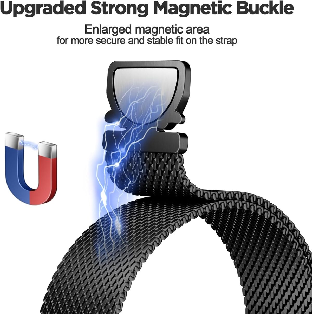 ⁦22mm Watch Strap Compatible with Huawei watch GT 5 46mm Strap Stainless Steel Band for Watch 4 46mm Parachute-Style Buckle Strap Compatible with Huawei watch GT 4 3 2 46mm Straps⁩ - الصورة ⁦3⁩