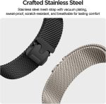 ⁦22mm Watch Strap Compatible with Huawei watch GT 5 46mm Strap Stainless Steel Band for Watch 4 46mm Parachute-Style Buckle Strap Compatible with Huawei watch GT 4 3 2 46mm Straps⁩ - الصورة ⁦4⁩