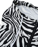 ⁦N&R Women's Half Zip Color Block Sweatshirt Hoodies Drawstring Pullover Tops with Pockets MANIHOM⁩ - الصورة ⁦6⁩