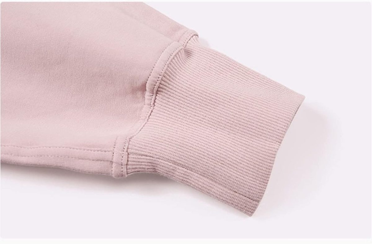 ⁦TOEE Women Sweatshirts Women Sports Jacket Hoodies Sweatshirts Breathable Sweat Sweatshirt With Hood Wear Outside Home Sports Casual Jacket (Color : Pink, Size : X-Large)⁩ - الصورة ⁦5⁩