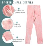 ⁦Chicduo 6 Pack Girls Printed Leggings Casual Yoga Pants for Girls Stretchy Tie-Dyed Leggings Girls Athletic Leggings⁩ - الصورة ⁦3⁩