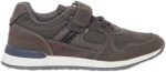 REDTAG Boys Grey Material Block Sneakers