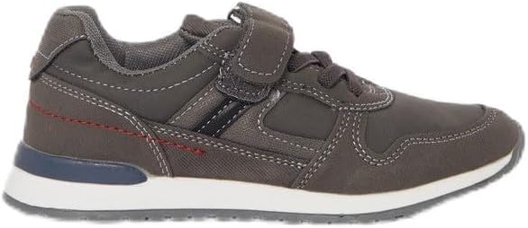 REDTAG Boys Grey Material Block Sneakers