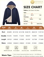⁦PEHMEA Women's Full Zip Fleece Hoodie Warm Sherpa Lined Sweatshirt Winter Jackets with Pockets⁩ - الصورة ⁦6⁩
