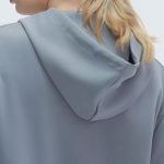 ⁦HOT BODY Womens Hoodies Women's Soft Comfortable Lightweight Casual Solid Pullover Hoodie Sweatshirt (Color : Gray, Size : X-Large)⁩ - الصورة ⁦4⁩