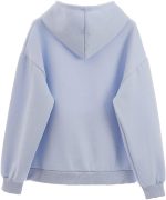 ⁦Women Kawaii Cartoon Cute Cat Graphic Casual Cotton Pullover Hoodies Sweatshirt⁩ - الصورة ⁦6⁩