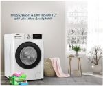 ⁦Siren Front Load Automatic Washing Machine 8 Kg, 16 Programs, Silver, Drying 75% | SRWM-8F⁩ - الصورة ⁦5⁩