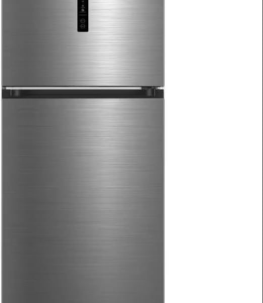 Double Door Refrigerator, 535L Capacity, 74x78x182 cm, Inverter Technology, 340 kW Power, Silver, Stainless Steel