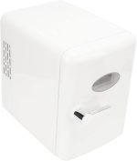 ⁦LJCM 6L Car Refrigerator, 45W 220V White Portable Refrigerator Space Saving Compact Structure for Home (UK Plug)⁩ - الصورة ⁦2⁩