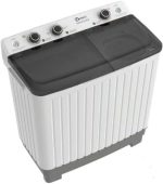 DAN.SAT DAN5TW Semi-Automatic Twin Tub Washing Machine, 5 KG, White