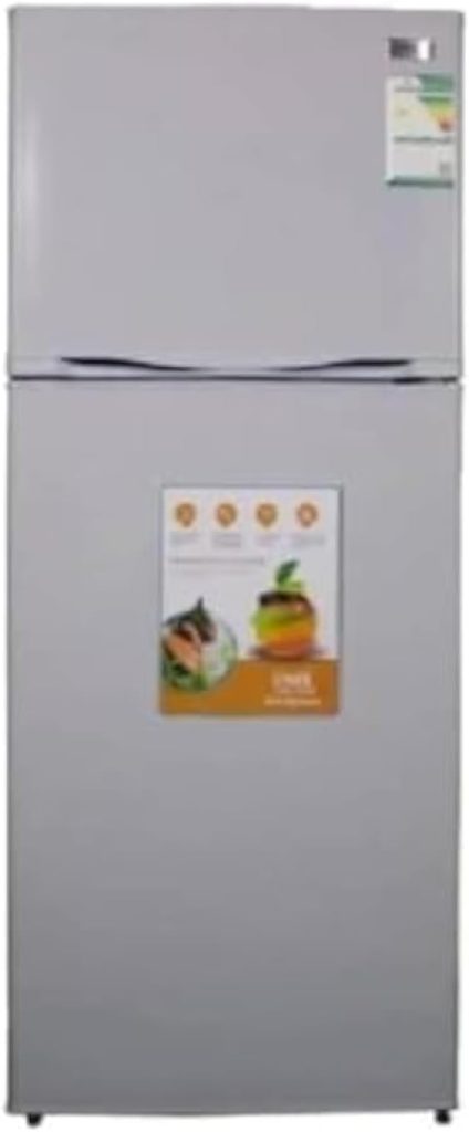 Unix Double Door Refrigerator - 14.9 Feet - 420 Liters - Silver