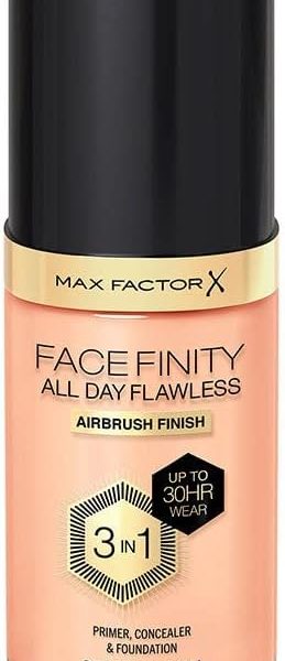 Max Factor Facefinity All Day Flawless 3 In 1 Foundation SPF 20, 30 Ml, 35 Pearl Beige