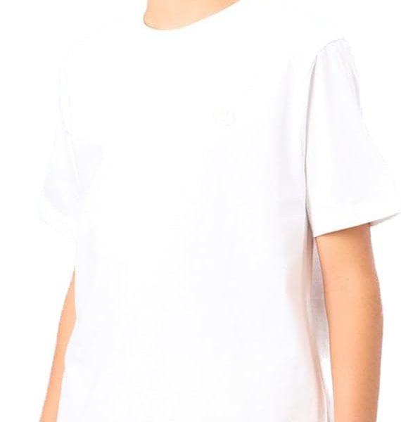 REDTAG Senior Boys White Solid T-Shirt Set (2 Piece)