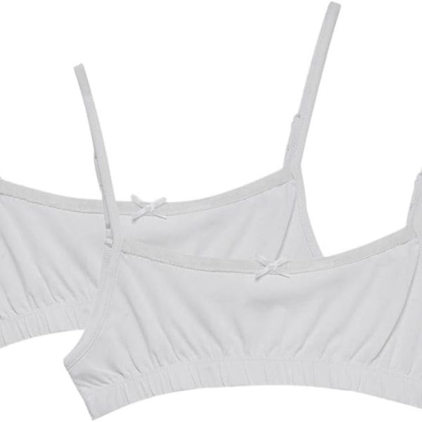 Styli Girls Pack Of 2 - Solid Strappy Crop Top