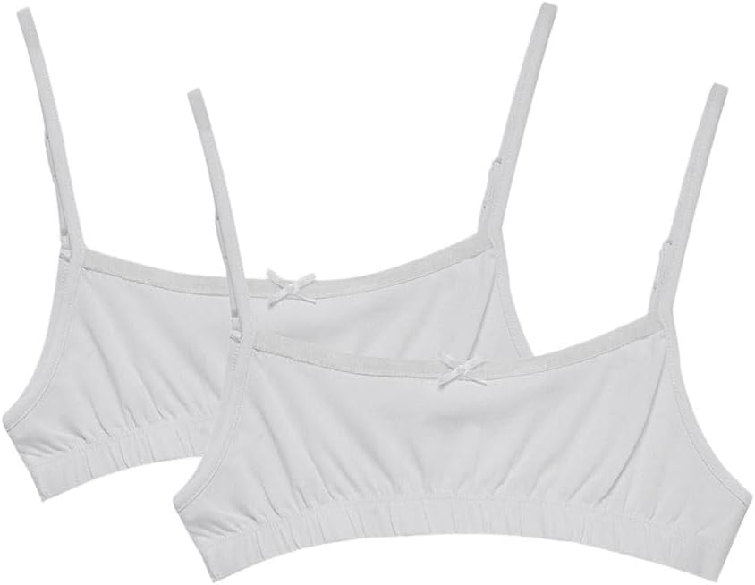 Styli Girls Pack Of 2 - Solid Strappy Crop Top