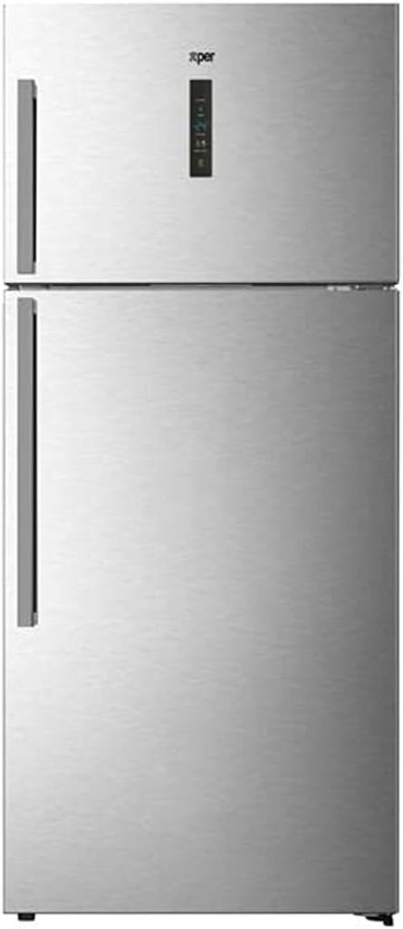 Xper Double Door Top Mount Freezer Refrigerator with Inverter, 17.9 Cubic Feet Size