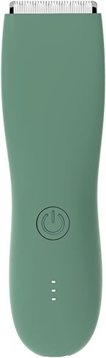 ULHYC Body Hair Trimmer and Shaver for Men and Women, Ball Trimmer for Groin/Pubic, Replaceable Ceramic Blade Body Groomer Electric Razor, Waterproof Below the Belt Clipper, Green