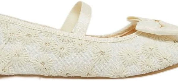 REDTAG Girls Cream Floral Ballerina