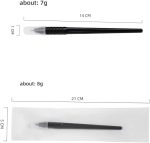 ⁦ALIWOD Disposable Manual Microblades Pen,14 Pin,14F,10 Pack, 0.25mm (14 sloped Needles) For Eyebrow Lip Makeup Microblading Supplies (Disposable Pen-14 sloped Needles)⁩ - الصورة ⁦5⁩