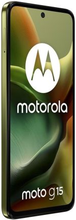 ⁦Motorola Moto G15 Dual-SIM 128GB ROM + 4GB RAM (GSM Only | No CDMA) Factory Unlocked 4G/LTE Smartphone (Iguana Green) - International Version⁩ - الصورة ⁦3⁩