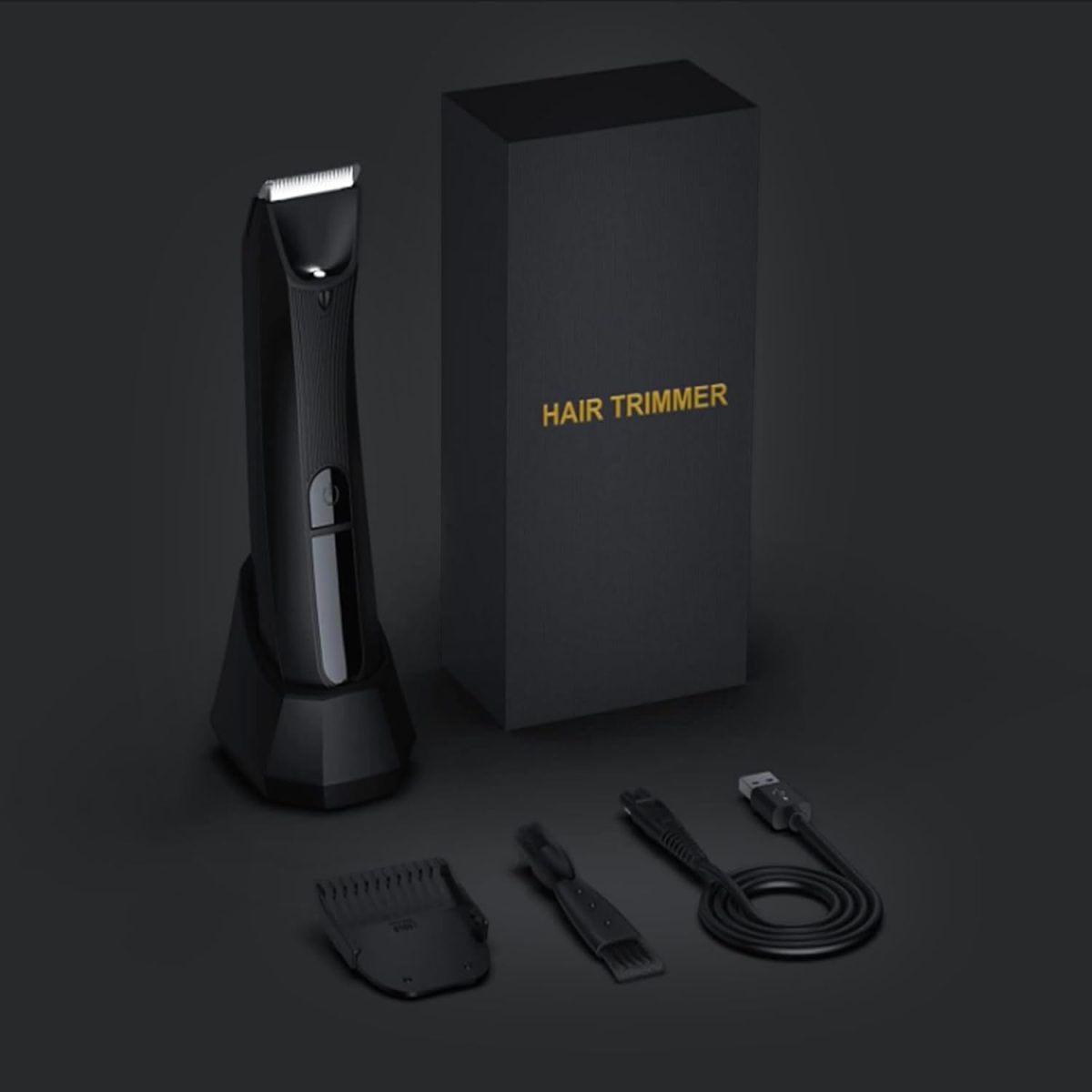 ⁦NALACAL Men's Intimate Razor with LED Light & Display, Body Groomer Shaver, IPX7 Waterproof Electric Razor with Recharge Dock, Replaceable Device, Ceramic Blade Heads, USB Charging, Gift for Men⁩ - الصورة ⁦9⁩