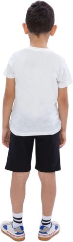 ⁦U.S. POLO ASSN. Boys Beige Bermuda Set US1090-C-V1 6-7 Years Beige⁩ - الصورة ⁦4⁩