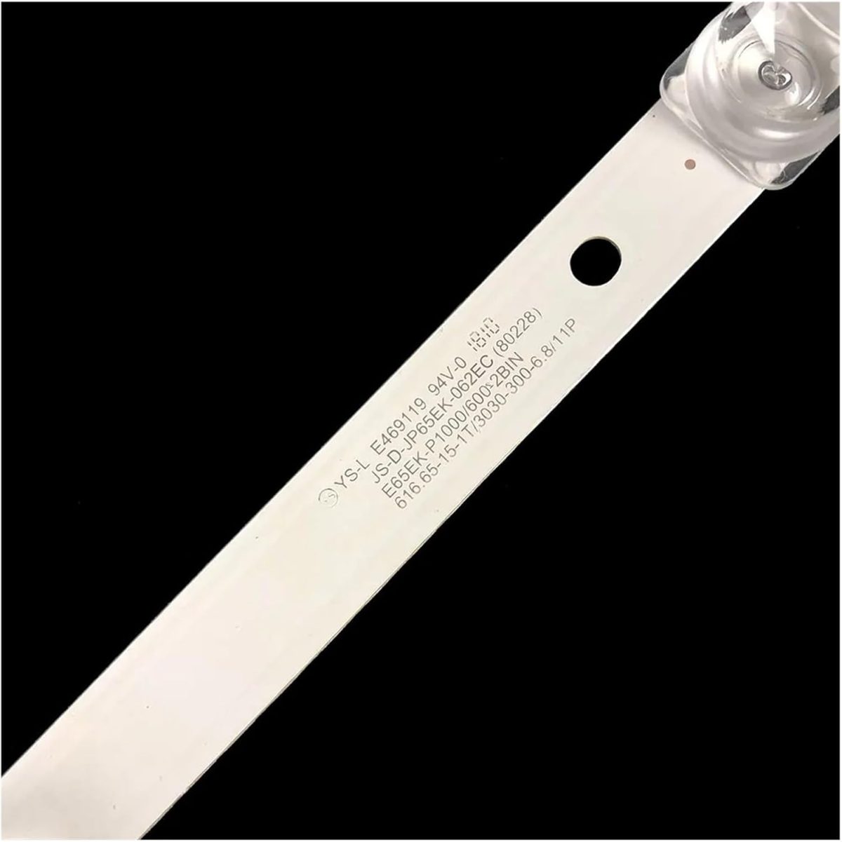 شريط اضاءة خلفية LED للتلفزيون 617 ملم 6 فولت 2 واط لـ T.C/L 65 بوصة JS-D-JP65EK-062EC (80228) 12 قطعة/مجموعة شرائط اضاءة خلفية LED E65EK-P1000 E65EK-P60