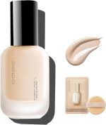 Uodo Liquid Foundation - Moisturizing Light/Matte Long Lasting, Invisible Foundation Makeup, Brighten (W02)