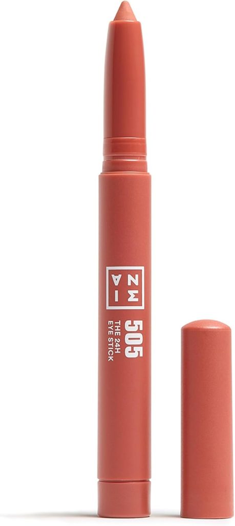 3INA MAKEUP - The 24H Eye Stick 505 - Tile red Eyeshadow Stick with Creamy Texture - 24H Waterproof Eyeshadow with Matte Shimmer & Metallic Finish - Multitaskig Eyeshadow