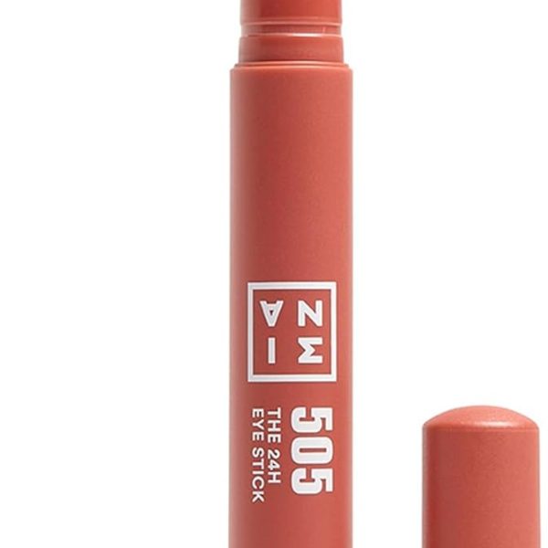 3INA MAKEUP - The 24H Eye Stick 505 - Tile red Eyeshadow Stick with Creamy Texture - 24H Waterproof Eyeshadow with Matte Shimmer & Metallic Finish - Multitaskig Eyeshadow