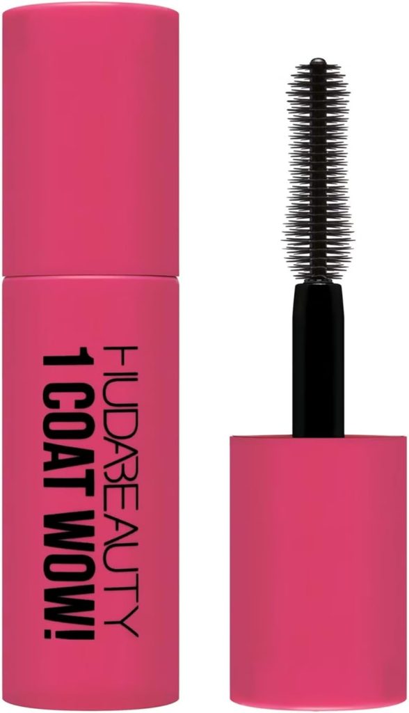 Huda Beauty 1 COAT WOW Volume Mascara 7ML - Mini - EXTRA VOLUMIZING AND LIFTING - I BRUSH 2 SIDES.