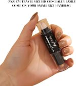 ⁦Daroge 2 in1 Eye HD Stick Matte Concealer With Sponge Facial Makeup All Skin Types, Longwear Medium- Full Coverage with Creamy Finish, Lightweight Formula Concealer 5 Gram (Light)⁩ - الصورة ⁦4⁩
