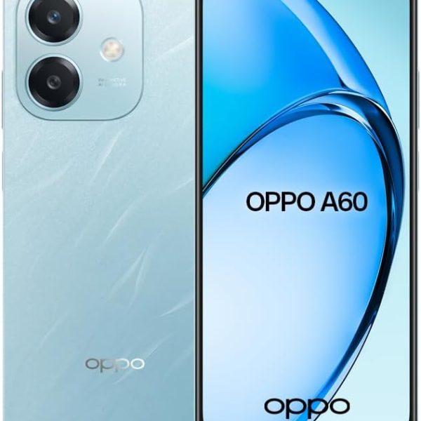 Oppo A60 Dual-SIM 128GB ROM + 4GB RAM (GSM Only | No CDMA) Factory Unlocked 5G Smartphone (Ocean Blue) - International Version