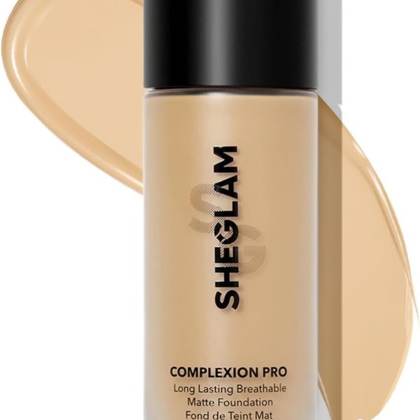 Sheglam Complexion Pro Long Lasting Breathable Matte Foundation 30 ml, Sand