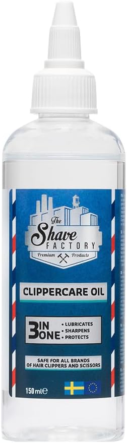 The Shave Factory® Clipper Oil 3-in-1 150 ml | Machine Oil | Care for Your Hair Trimmer