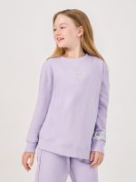 ⁦Styli Girls Minimal Slogan Print Sweatshirt⁩ - الصورة ⁦2⁩