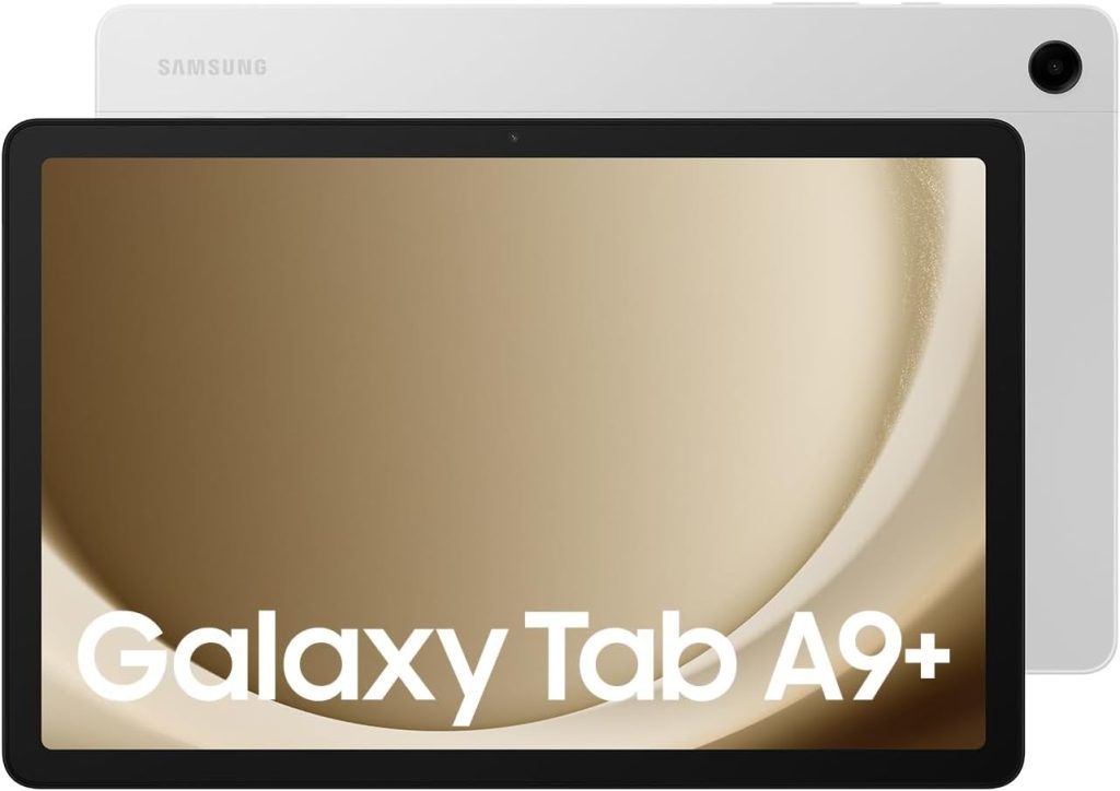 Samsung Galaxy Tab A9+ WiFi Android Tablet, 8GB RAM, 128GB Storage, Silver (KSA Version)