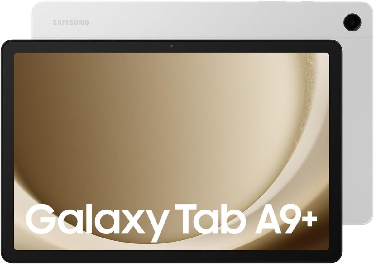 Samsung Galaxy Tab A9+ WiFi Android Tablet, 8GB RAM, 128GB Storage, Silver (KSA Version)