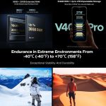 ⁦Doo.goo V40 Pro Rugged Phone, 16GB + 512GB, 6.78-inch Android 14 Dimensity 7300 Octa-Core Processor, 5G, OTG, NFC (Silver)⁩ - الصورة ⁦9⁩