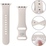 ⁦4 Pack Liquid Silicone Bands for Apple Watch Band 49mm 45mm 44mm 42mm 41mm 40mm 38mm,Soft Waterproof Strap for iWatch Series Ultra2/Ultra/9/8/7/6/5/4/3/2/1/SE Women Men⁩ - الصورة ⁦3⁩