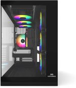 ⁦INFINIARC Cube Pro Gaming PC (Intel Core i5-14400F, RTX 5070 12GB, 16GB DDR5 5200MHz, 1TB NVMe SSD, B760 Motherboard, Air Cooling Window, 750W PSU, RGB Case)-Black⁩ - الصورة ⁦2⁩