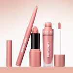 ⁦Azonee Matte Velvet Lipstick Set, 3 in 1 Lip Liner, Lip Gloss, and Lipstick Combo, Waterproof Long-Lasting Lip Makeup, Great Gift (#02+04+06)⁩ - الصورة ⁦9⁩