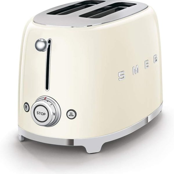 Smeg 50's Style 2-Slice Toaster, Cream Color