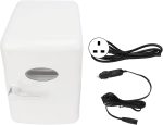 ⁦LJCM 6L Car Refrigerator, 45W 220V White Portable Refrigerator Space Saving Compact Structure for Home (UK Plug)⁩ - الصورة ⁦6⁩