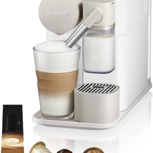 Nespresso Lattissima One F121 Espresso Capsule Coffee Machine, Automatic Milk System for Cappuccino & Latte, 1 L, 19 Bar Pressure, White
