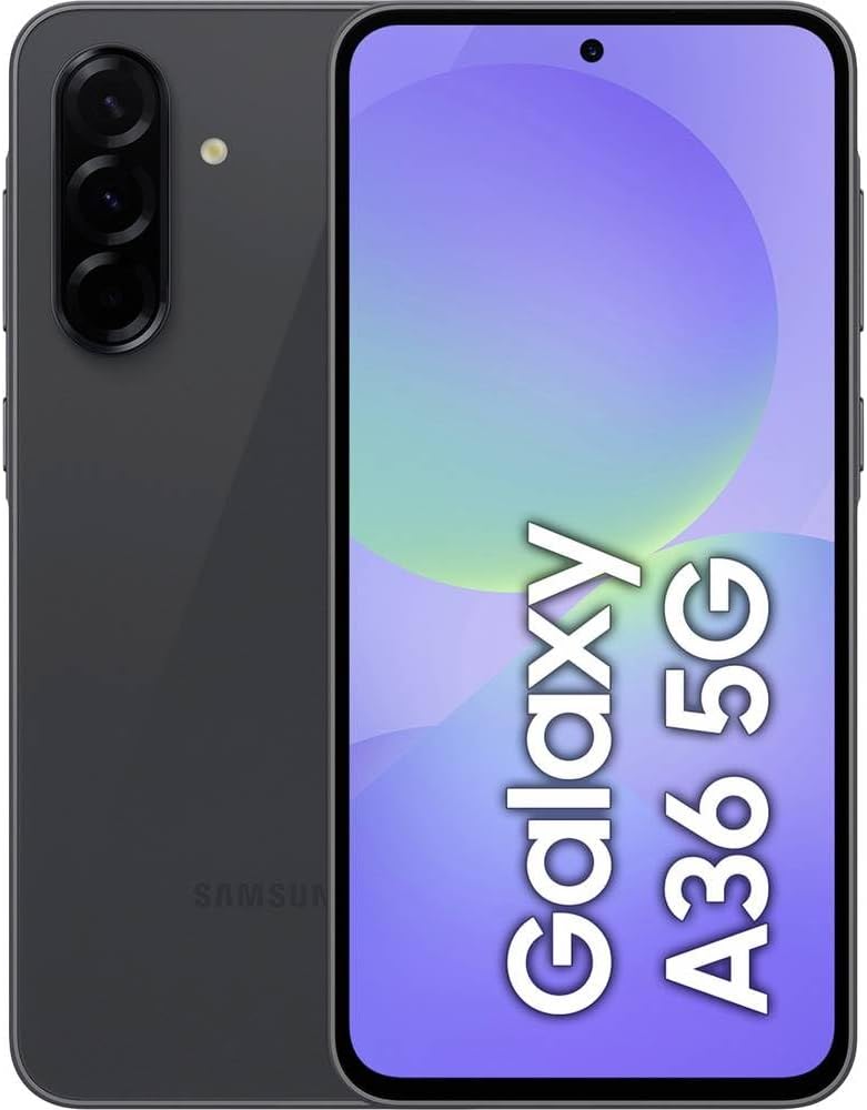 Samsung Galaxy A36 Enterprise Edition DUAL-SIM 128GB ROM + 6GB RAM (GSM only | No CDMA) Factory Unlocked 5G SmartPhone (Awesome Black) - International Version