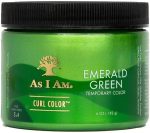 As I Am Curl Color - Emerald Green - 6 ounce - Color & Curling Gel - Temporary Color - Vegan & Cruelty Free