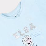⁦Disney Girls Disney Frozen Elsa Kids Girls Short Sleeves T-Shirt Western (pack of 1)⁩ - الصورة ⁦4⁩